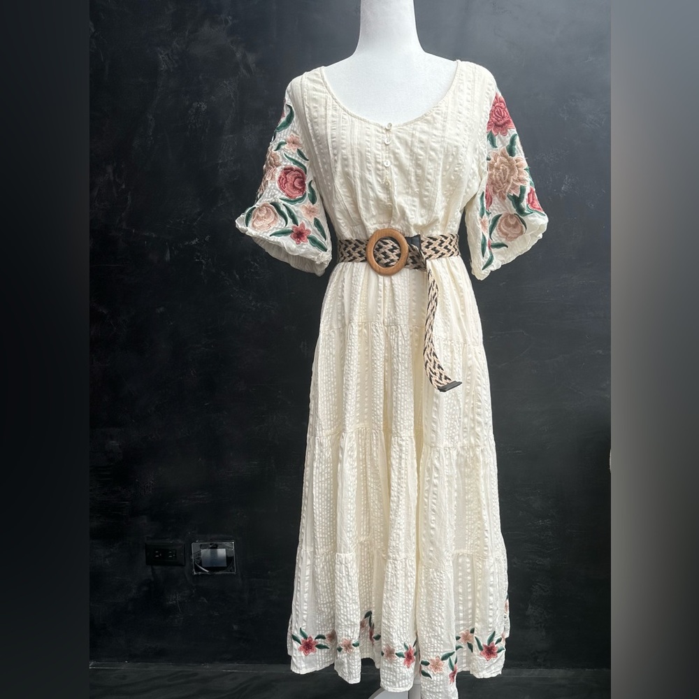 Roller Rabbit Embroidery Dress, Size Medium - Picture 8 of 8